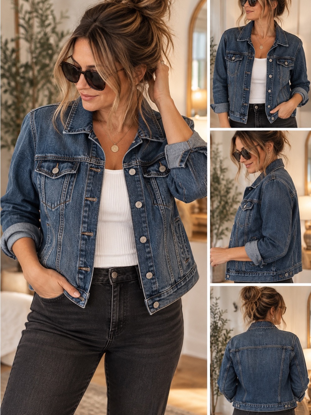 Old Navy Classic Blue Denim Jacket - Women’s Casual Jean Coat